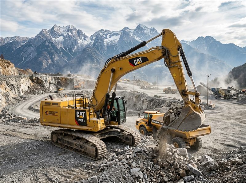 Heavy hydraulic excavator and mining equipment