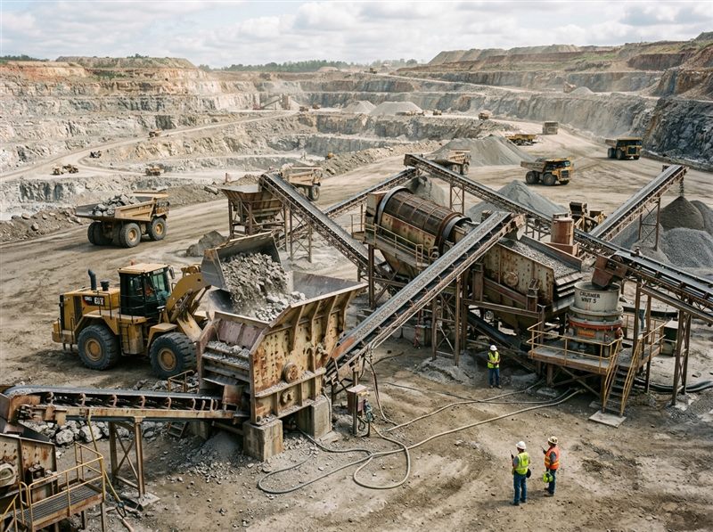Mining & Gold-Mining Equipment: extraction machinery, trommels, and rock crushers